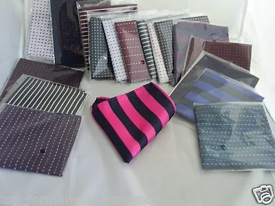 Any TOP Quality Silk Pocket Hankie- 9  X 9  = 23cm X 23cm >> P&P 2UK >>1st Class • £3.67